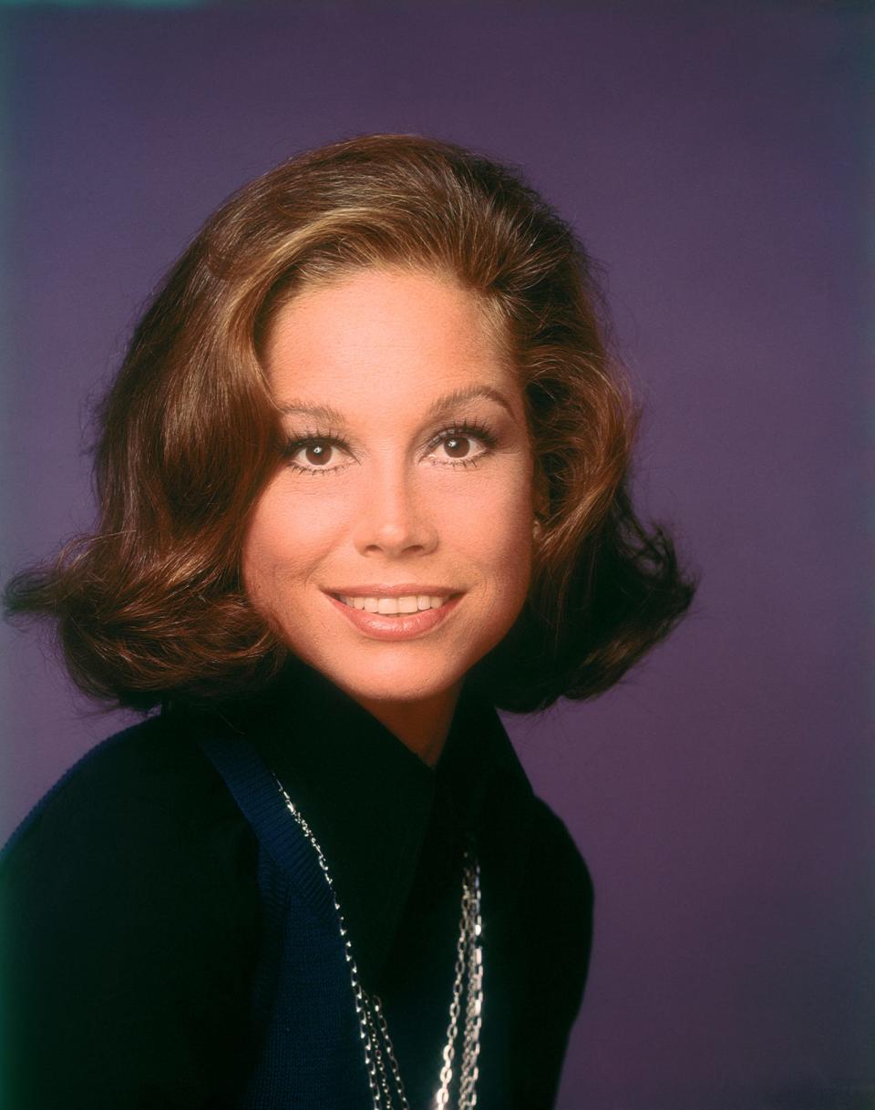 The star of "The Mary Tyler Moore Show" in 1975.