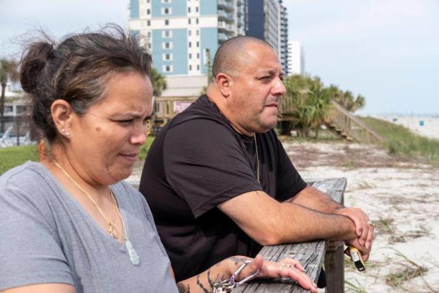 Federico and Rafaela Rivera moved their family from New York to Myrtle Beach for a safer living environment. The family has Section 8 housing vouchers but have been unable to find permanent housing in the area. March 28, 2023. JASON LEE/JASON LEE