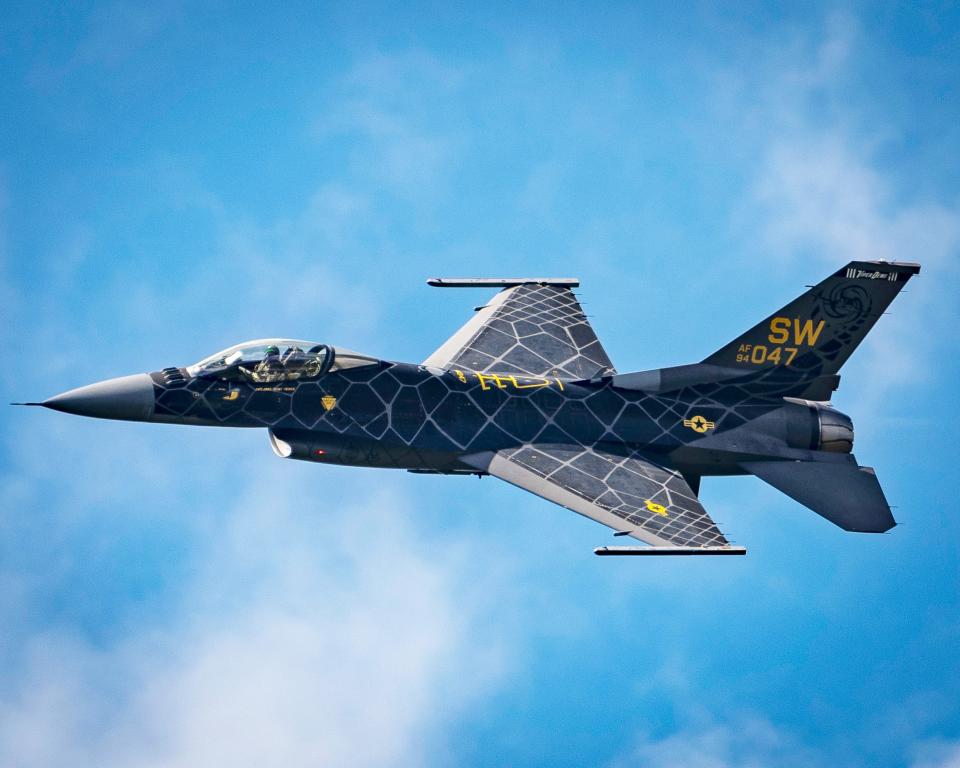 The Air Force's F-16 Viper Demo Team will provide the Thunder Over New Hampshire Air Show's headline performance at Pease Air National Guard Base in Portsmouth Sept. 9-10, 2023.