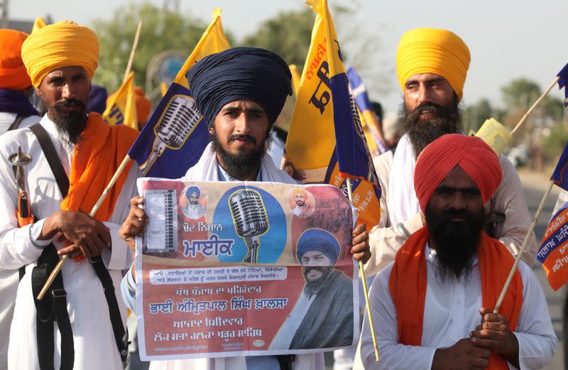Election campaign for Sikh separatist leader Amritpal Singh in Punjab