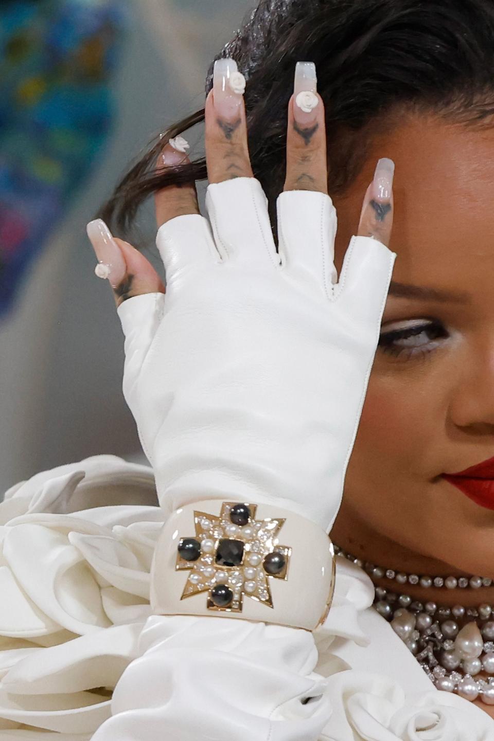 All the secret meanings and tributes to Karl Lagerfeld in the stars' Met Gala manicures