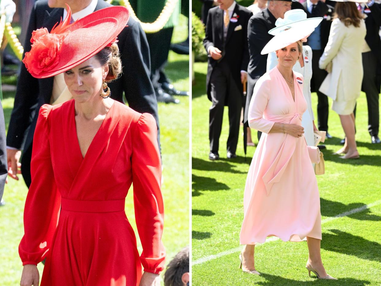 Kate Middleton and Sophie, Duchess of Edinburgh attend day four of Royal Ascot 2023.