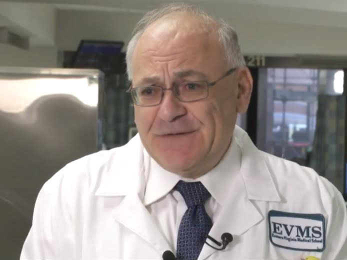 Paul Marik is a critical care doctor at Eastern Virginia Medical School in the US: Screenshot from 13News footage