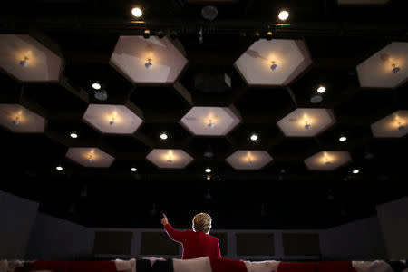 U.S. Democratic presidential candidate Hillary Clinton speaks during a rally in South Broward Area at Broward College-North Campus in Coconut Creek, Florida, U.S., October 25, 2016. REUTERS/Carlos Barria