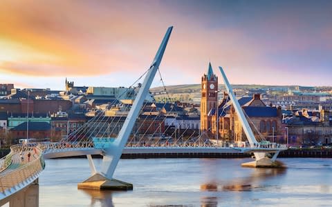 Guildhall and the Peace Bridge - Credit: getty