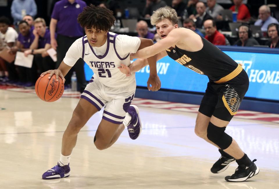 Devin Royal, a senior forward and Ohio State commit, is the top player for defending Division I state champion Pickerington Central.