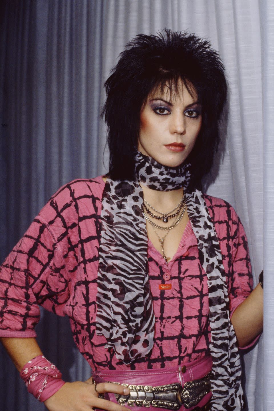 <p>Joan Jett in her signature glam-rock look. </p>