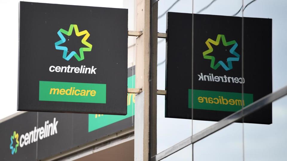 Centrelink signage (file image)