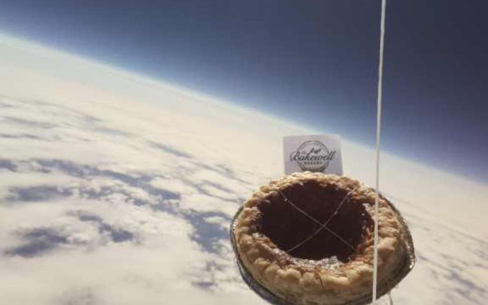 Pupils at St Anselm’s Preparatory School in Derbyshire have lost their Bakewell Pudding in space - Facebook