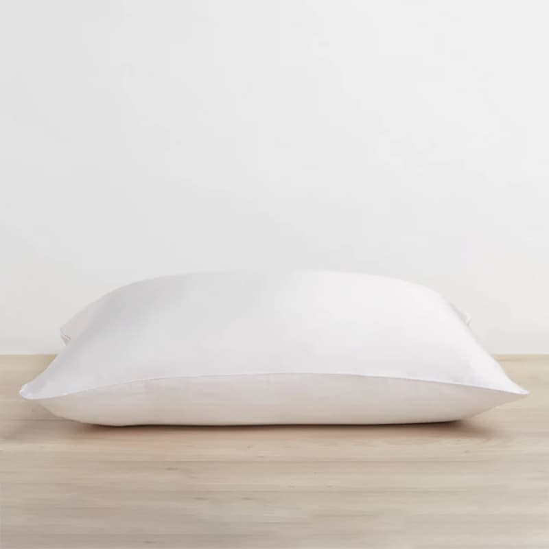 White Silk Linen Flip Pillowcase