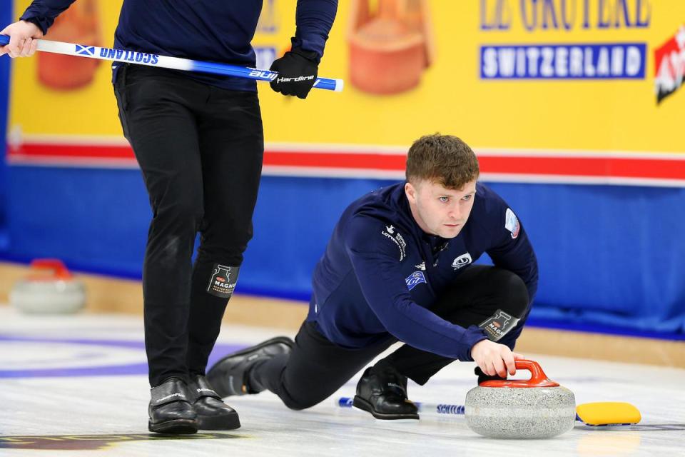 Bruce Mouat is aiming to successfully defend the world title his rink won in 2023 <i>(Image: WCF)</i>