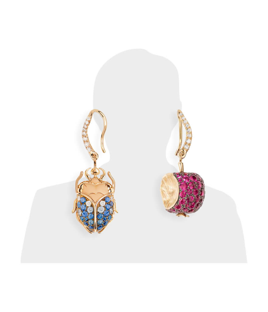 When wearing mismatched earrings, Aurélie Bidermann says: