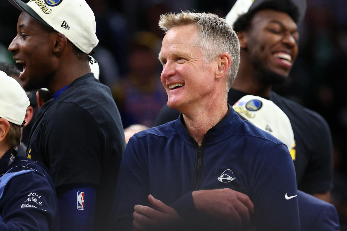 Steve Kerr celebrated hard after Warriors win: ‘I’m hungover’