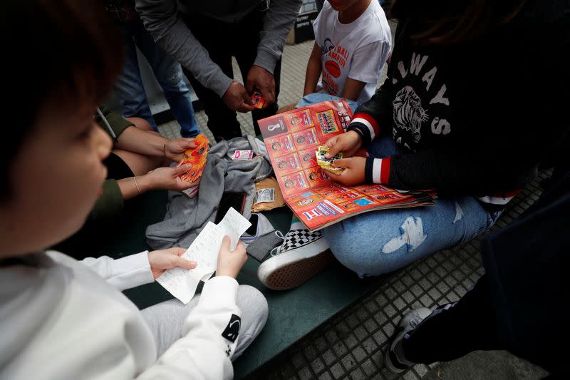 In land of Maradona and Messi, fans go wild for World Cup stickers