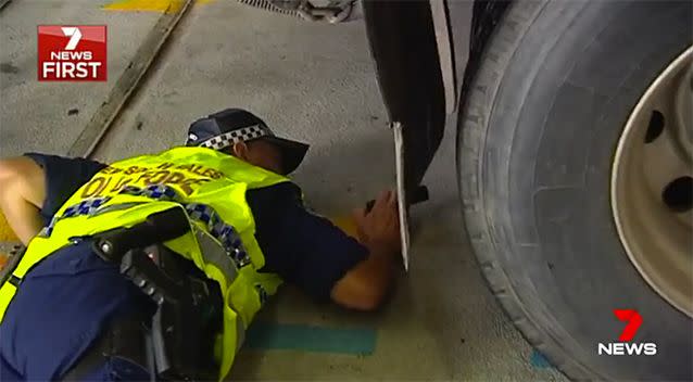 Three defective trucks working on WestConnex were pulled off the road.