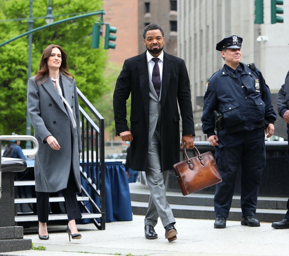 A picture of Method Man on the set of "Power Book II: Ghost" season two.