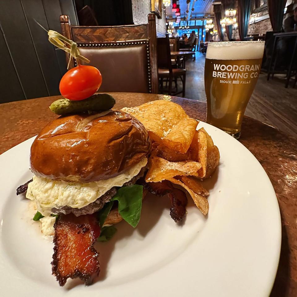 Crawford's Truffle Jam Burger for the 2023 Downtown Sioux Falls Burger Battle.