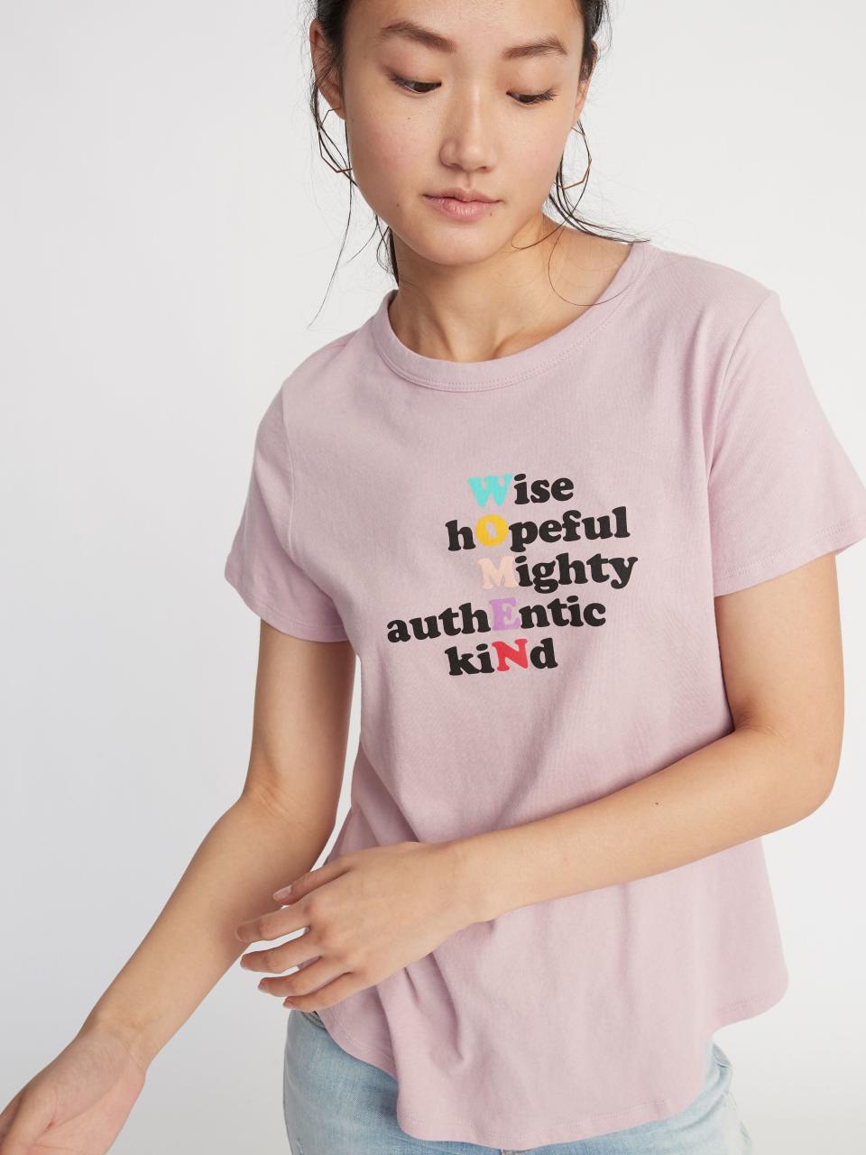 Old Navy is offering a limited-edition collection of International Women&rsquo;s Day tees&nbsp;and honoring the amazing women who produce their garments with a $25,000 donation to the humanitarian aid organization CARE<strong>.</strong><strong> </strong><a href="https://fave.co/2SGzFGI" target="_blank" rel="noopener noreferrer"><strong>Shop the Old Navy Collection.&nbsp;</strong></a>