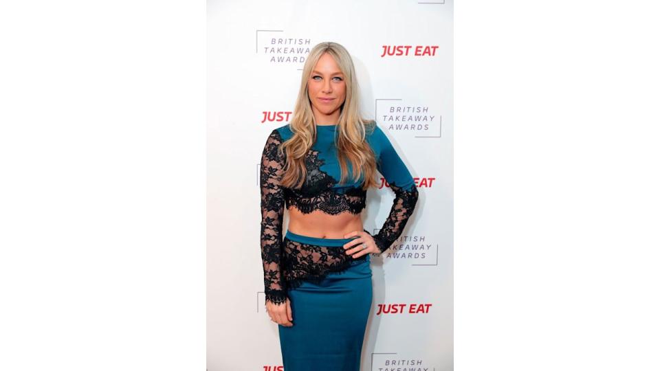 Chloe Madeley at The Fifth Annual British Takeaway Awards in 2020