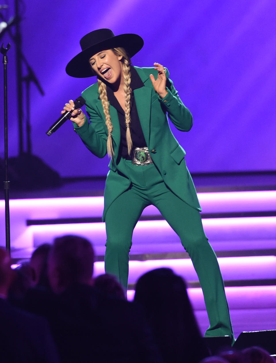 Lainey Wilson performs onstage at the 2024 MusiCares Person of the Year Gala honoring Jon Bon Jovi held at The Los Angeles Convention Center on February 2, 2024 in Los Angeles, California. (Photo by Gilbert Flores/Billboard via Getty Images)