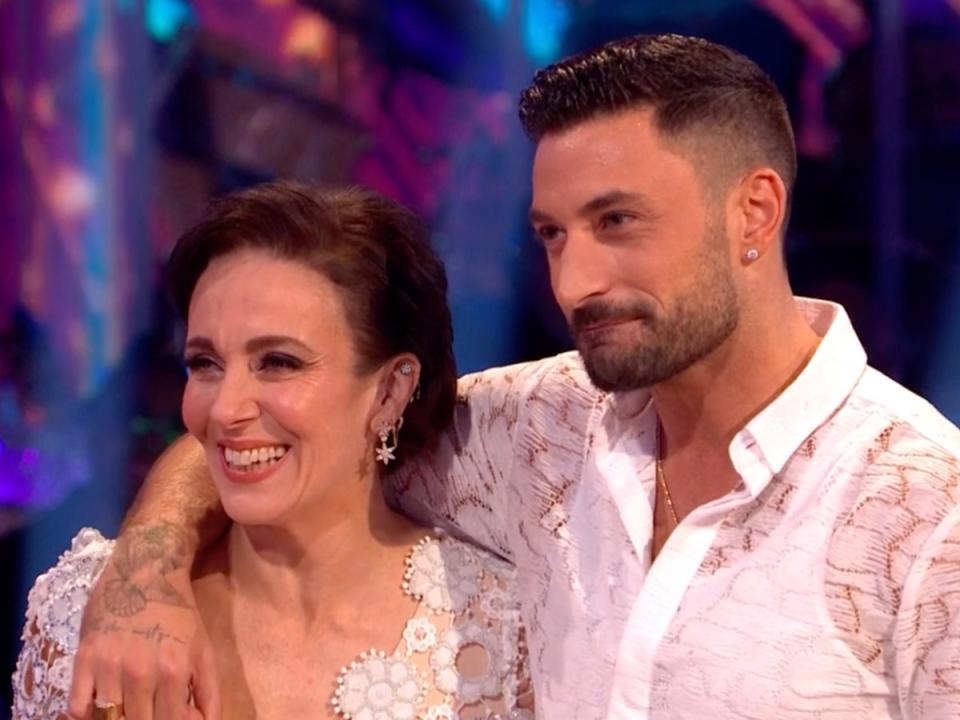Amanda Abbington and Giovanni Pernice on ‘Strictly Come Dancing’ (BBC)