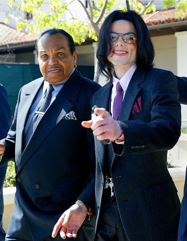 Joe and Michael Jackson in March 2005