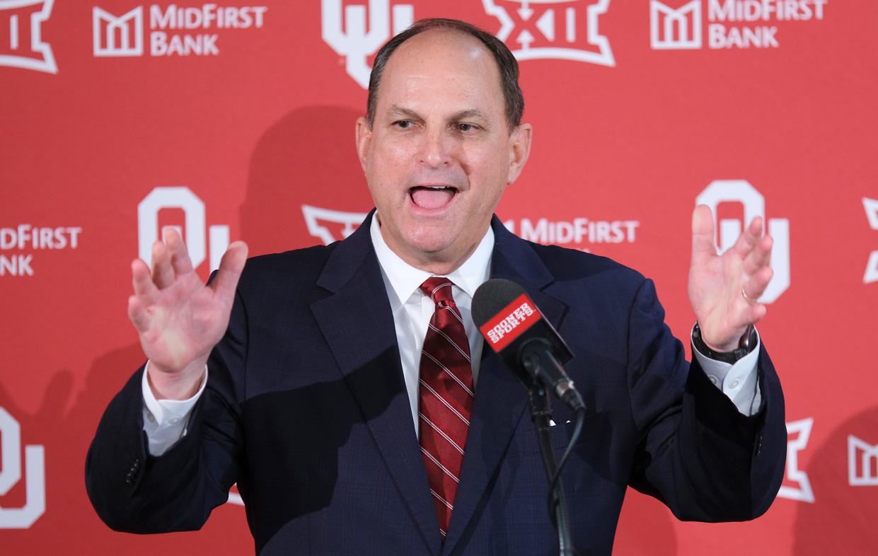OU athletic director Joe Castiglione says "it's not possible to schedule a consistent home-and-home series until we get into the 2030s.'