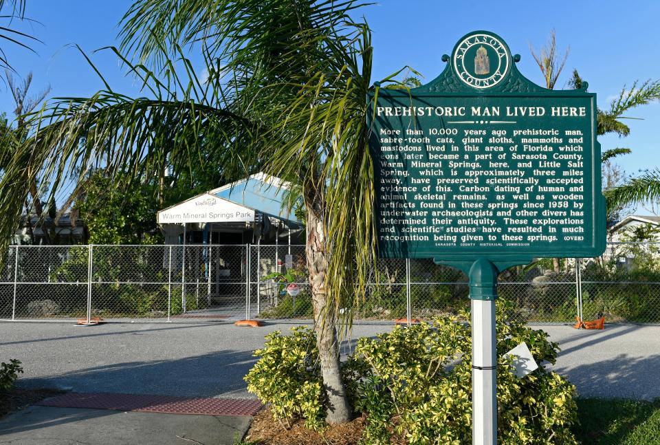 Warm Mineral Springs Park in North Port has the claim that prehistoric people lived there.