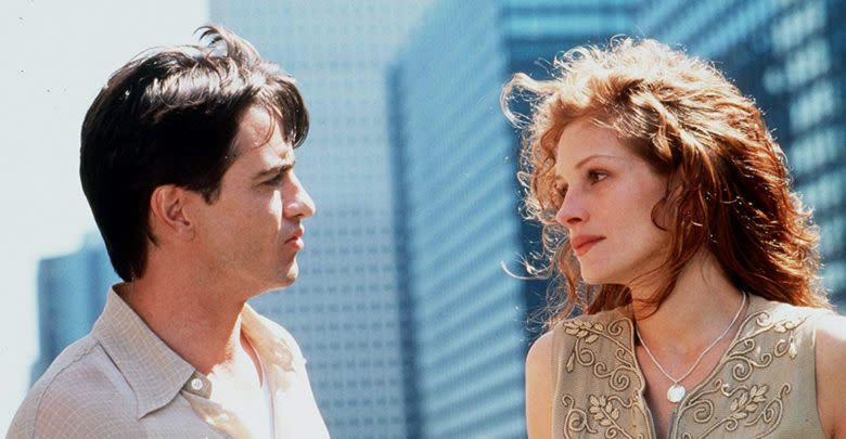 <p> TriStar Pictures</p>
 Dermot Mulroney and Julia Roberts in 1997