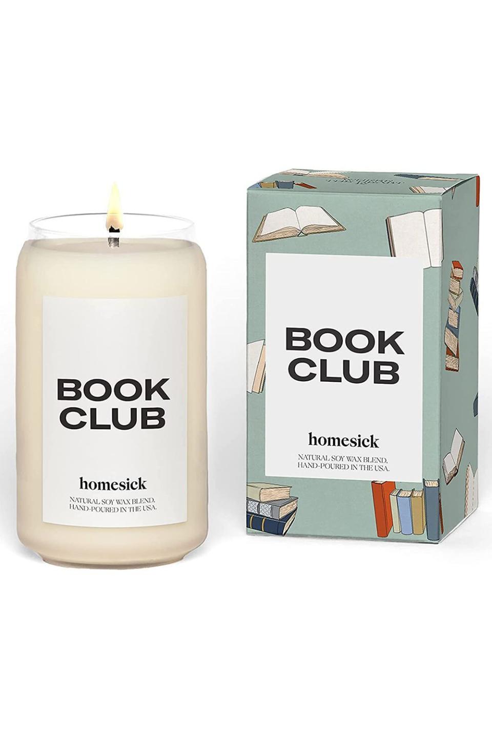 17) Book Club Scented Candle