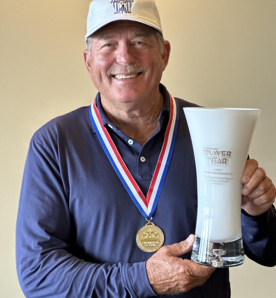 Matthew Avril, ganador de la división senior del Golfweek Senior POY Classic.