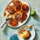 <p>Don't heat up the kitchen and take your dessert to the grill! Serve with vanilla ice cream to complete the sweet.</p><p><em><a href="https://www.goodhousekeeping.com/food-recipes/dessert/a31915070/grilled-pineapple-recipe/" rel="nofollow noopener" target="_blank" data-ylk="slk:Get the recipe for Grilled Pineapple »;elm:context_link;itc:0;sec:content-canvas" class="link ">Get the recipe for Grilled Pineapple »</a></em></p>