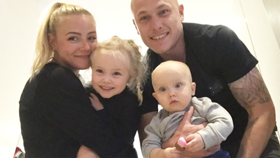 After not seeing his family since August last year when he joined the Chinese Super League, Australian footbal star Aaron Mooy is electing to miss the World Cup qualifiers in Kuwait in a bid for more family time. Picture: Instagram/aaronmooy