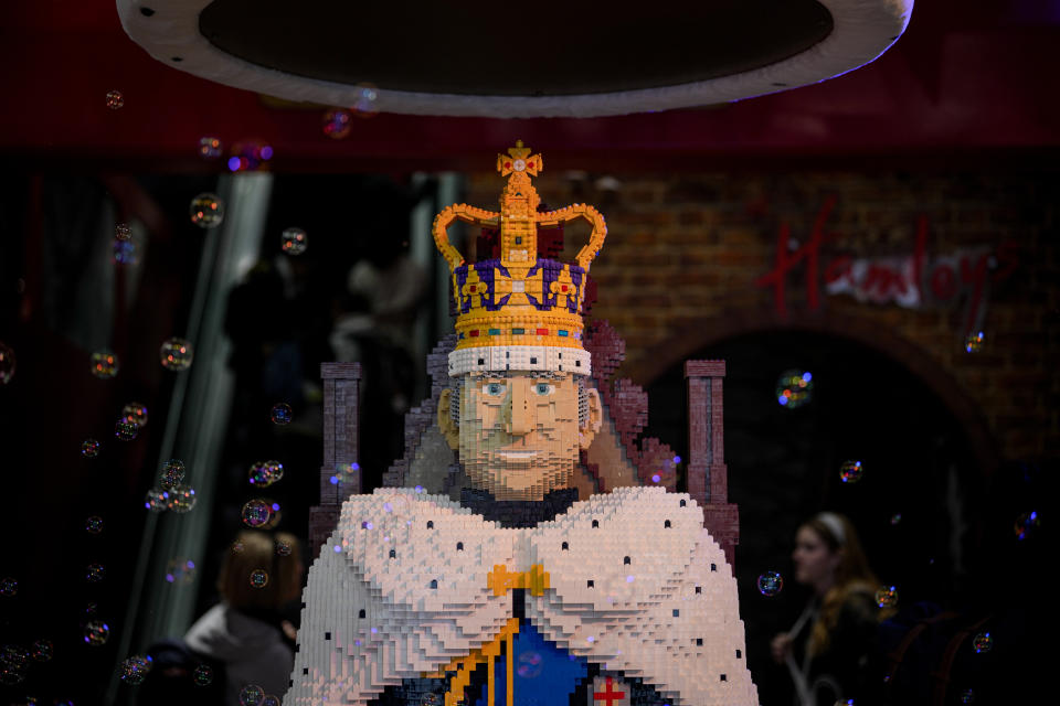 Lego statue of Charles ahead of coronation