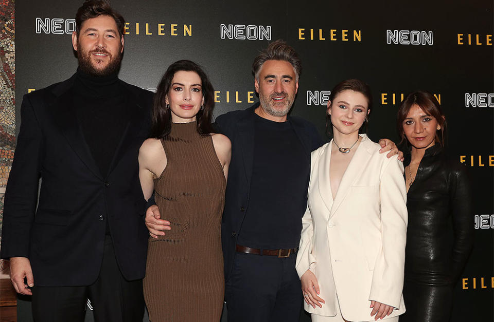 Luke Goebel, Anne Hathaway, William Oldroyd, Thomasin McKenzie and Ottessa Moshfegh at the EILEEN Special Screening in NY.