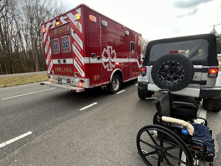 Fire crews responded to a fire in Gloucester, Virginia on Jan. 4, 2024. (WAVY photo)