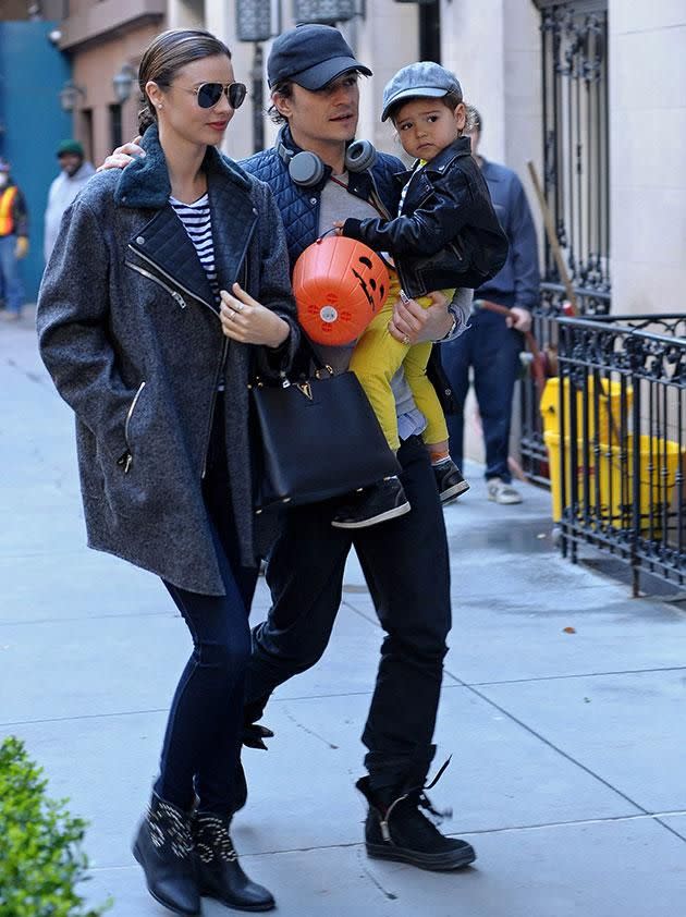 Miranda with Orlando and Flynn. Source: Getty Images.