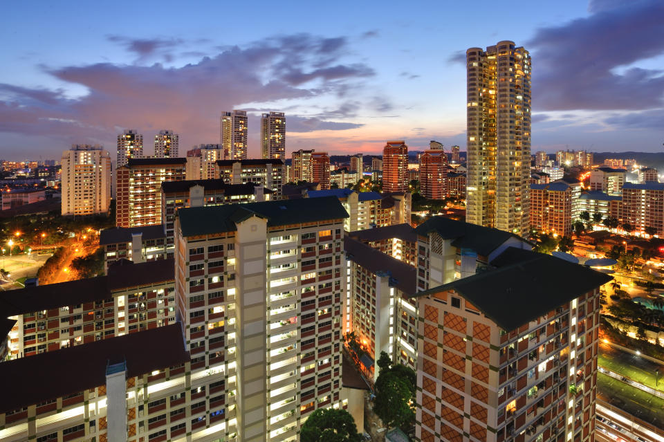 A view of HDB flats in Singapore.