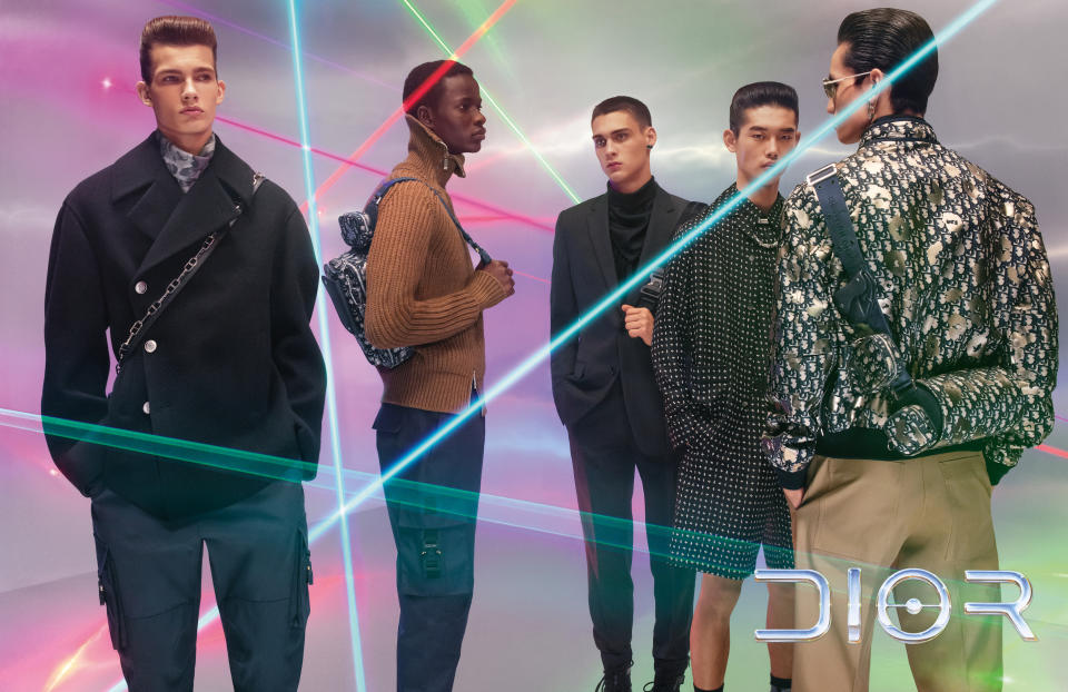 The Dior men's pre-fall advertising campaign.