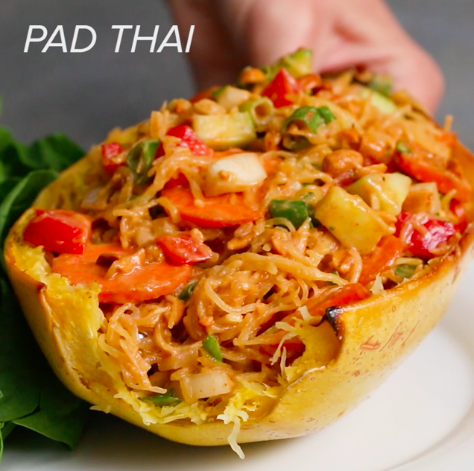 pad thai spaghetti squash