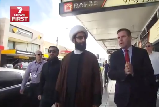 7 News witnessed the insults directed at Tawhidi during the visit. Photo: 7 News.