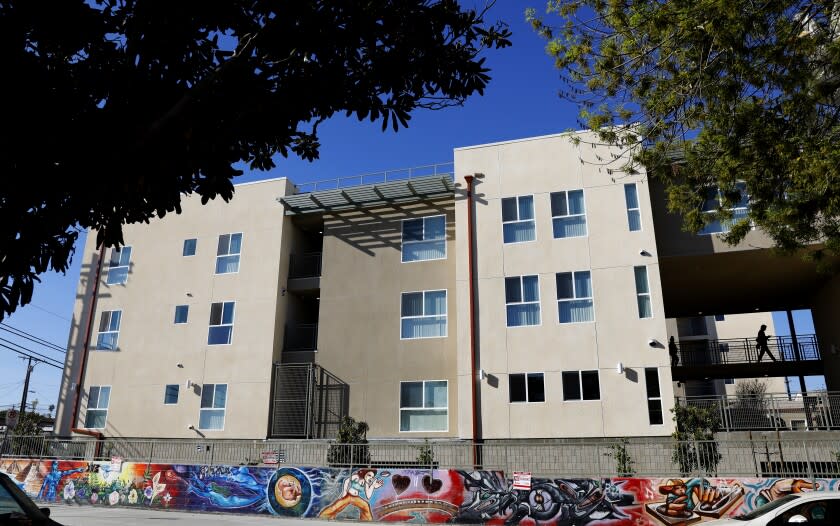 LOS ANGELES-CA-JANUARY 6, 2020: The first Prop HHH-funded supportive housing project opens in South Los Angeles on Monday, January 6, 2020. (Christina House / Los Angeles Times)