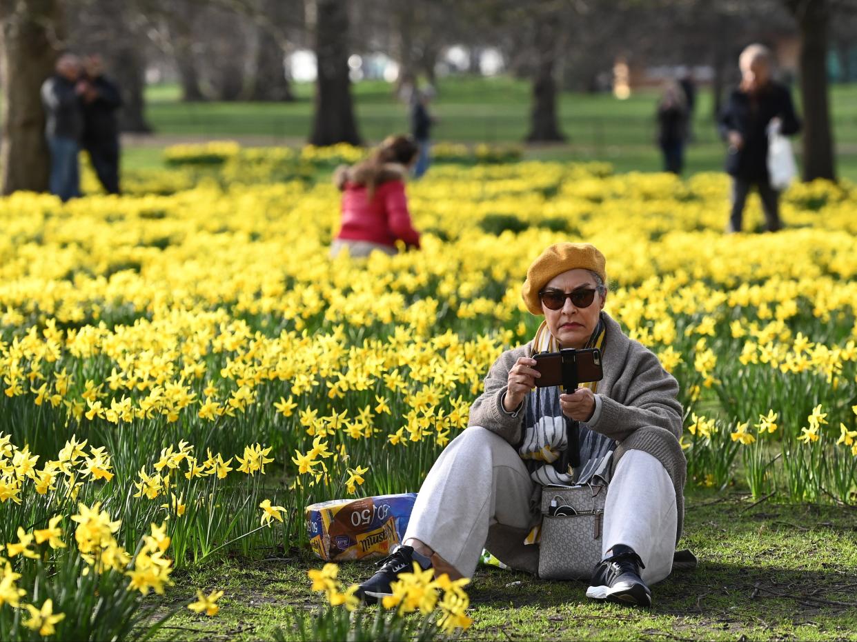 Britons could enjoy more spring-like weather this week, forecasters have predicted (Andy Rain/EPA)