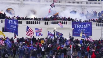 Rioters at the U.S. Capitol on Jan. 6, 2021.