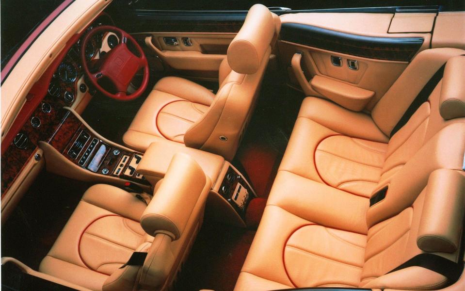 interior of the Rolls-Royce Corniche convertible, which made its world debut January 6, 200 at the Los Angeles Auto Show