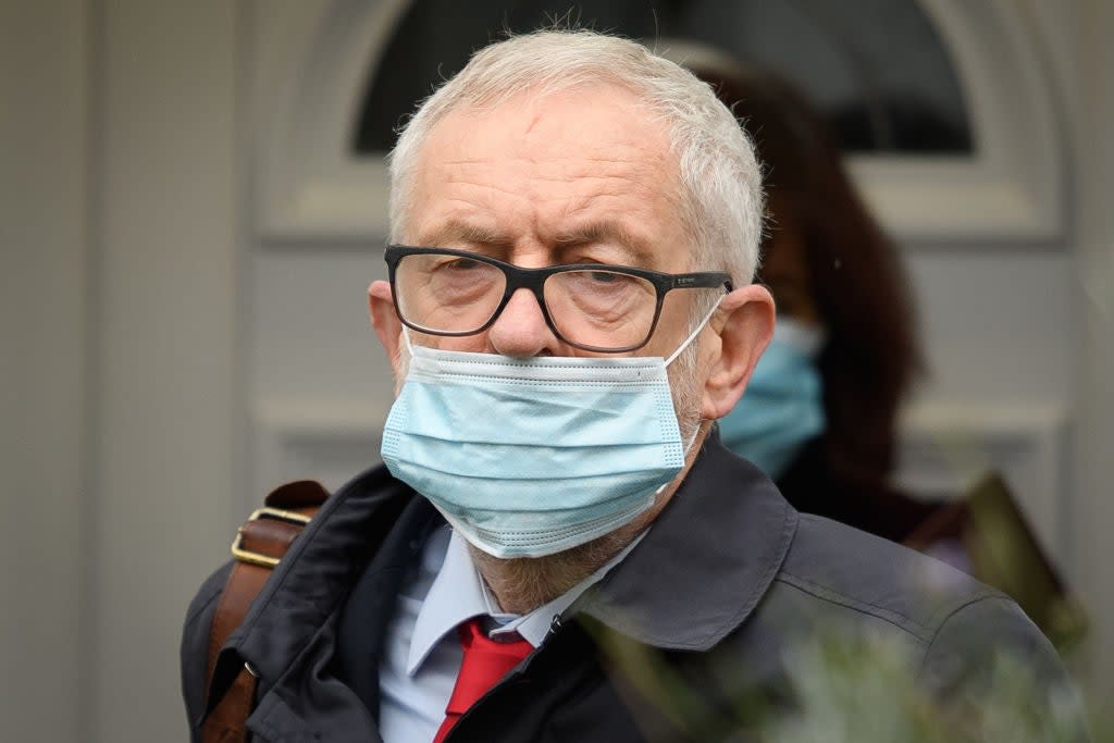 Jeremy Corbyn was ‘very shocked and disappointed’ at being suspended from the Labour Party (Getty Images)