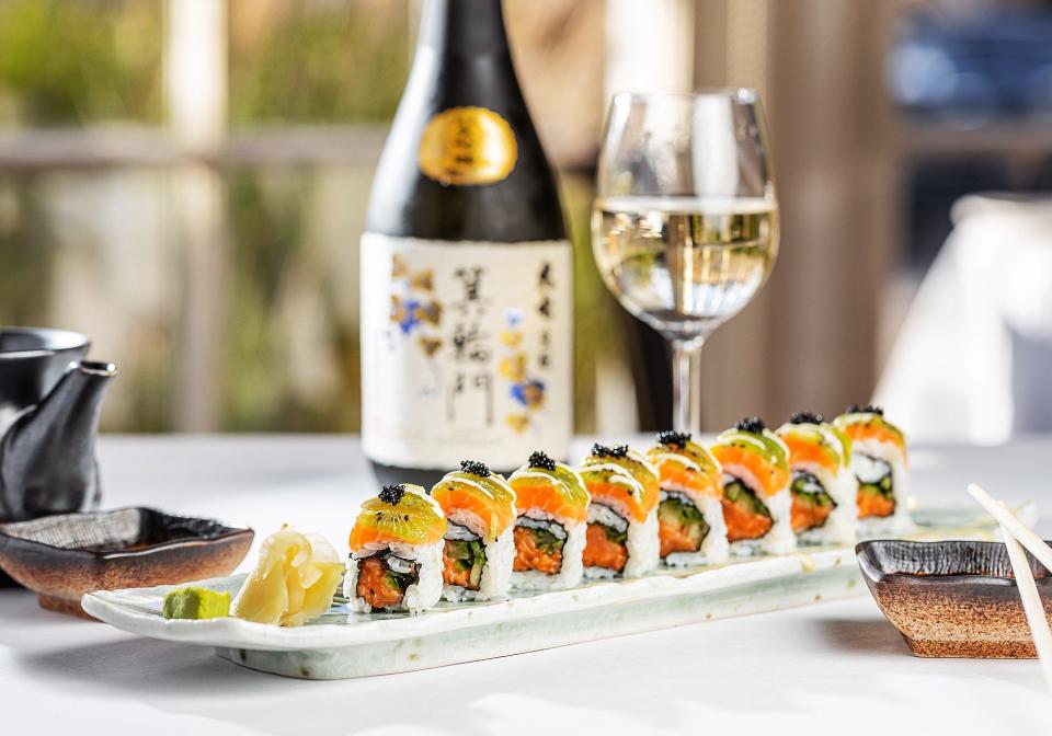 The sushi chef at LoLa 41 says "more is better" when it comes to layering sushi-roll flavors.