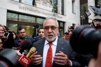FILE PHOTO: Vijay Mallya leaves after his extradition hearing at Westminster Magistrates Court, in London
