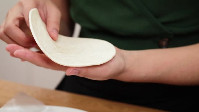 defrosted prata that is still firm but easy to blend and handle