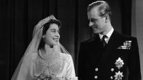 <p> Four months after announcing their engagement, Princess Elizabeth and Prince Philip married at Westminster Abbey. A staggering 2,000 guests were invited to the wedding which was broadcast by BBC Radio to 200 million people globally and the Queen and Prince Philip couldn&apos;t have looked more in love on their special day. </p>